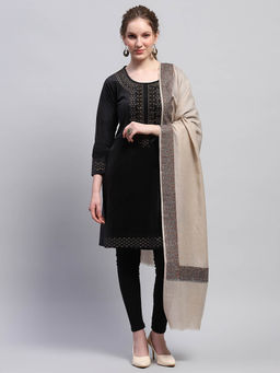 Monte Carlo - Womens Woven Beige Shawl