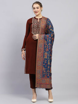 Monte Carlo - Womens Multi-Color Printed Shawl