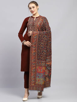 Monte Carlo - Womens Multi-Color Printed Shawl