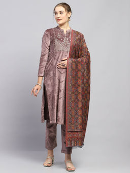 Monte Carlo - Womens Multi-Color Printed Shawl