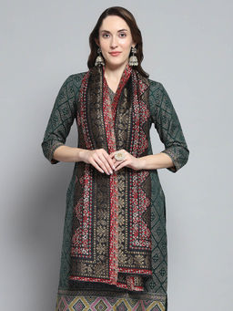 Monte Carlo - Womens Printed Multi-Color Stole