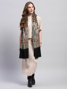 Monte Carlo - Womens Printed Multi-Colored Stole