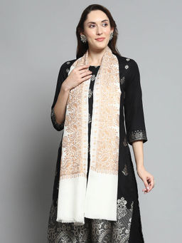 Monte Carlo - Womens Woven White Stole