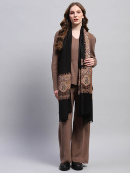 Monte Carlo - Womens Woven Black Stole
