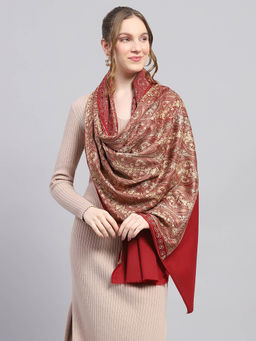 Monte Carlo - Womens Rust Woven Stole