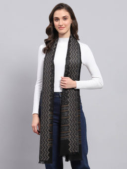 Monte Carlo - Womens Woven Black Stole