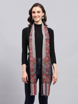 Monte Carlo - Womens Woven Multi-Colored Stole