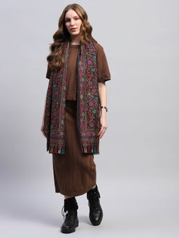 Monte Carlo - Womens Woven Multi-Colored Stole