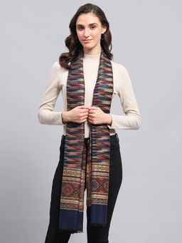 Monte Carlo - Womens Printed Multi-Colored Stole