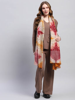 Monte Carlo - Womens Woven Multi-Colored Stole