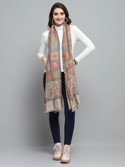 Monte Carlo - Womens Woven Multi-Color Stole