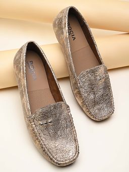 ROCIA - Gold Women Comfort Ballerinas