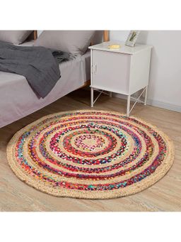 THE HOME TALK - Hand Woven Area Rugs For Living Room (3x3 feet)