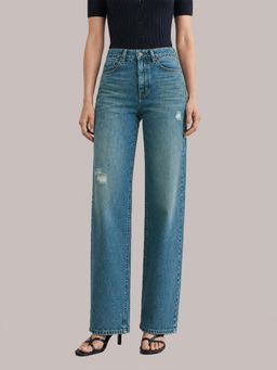Twenty Dresses by Nykaa Fashion - Womens Washed High Waist Ocean Wash Jeans