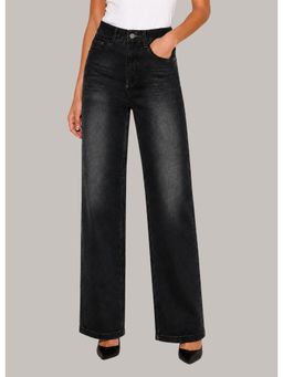 Twenty Dresses by Nykaa Fashion - Womens Washed High Waist Mid Night Fade Jeans