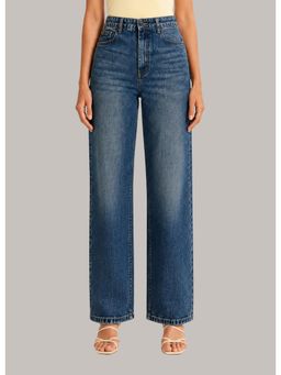 Twenty Dresses by Nykaa Fashion - Womens Washed High Waist Tint Jeans