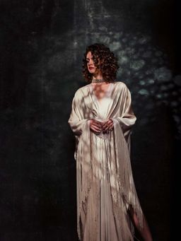 Deme - Taupe Tint Festive Kaftan