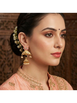 Ruby Raang Studio - Gulzar Gold Jhumka