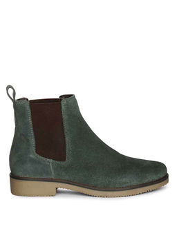 Viviblu - Saint Priscilla Women Teal Suede Ankle Chelsea Boots