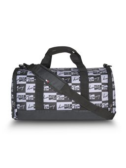Tommy Hilfiger - Rowen Unisex Polyester Gym Bag Duffel - Black+Grey