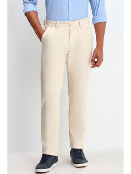 Allen Solly - Men Beige Regular Fit Solid Casual Trouser