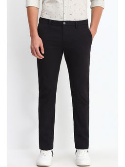 Allen Solly - Men Black Ultra Slim Fit Solid Casual Trouser