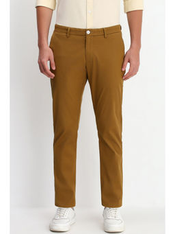 Allen Solly - Men Mustard Slim Fit Casual Trouser