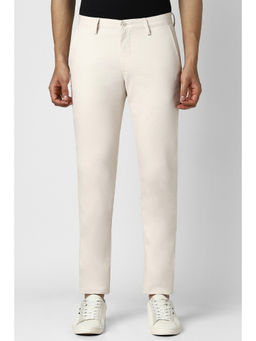 Van Heusen - Men Cream Slim Fit Trouser