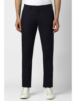 Van Heusen - Men Navy Blue Slim Fit Trouser