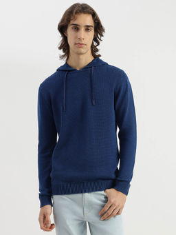 United Colors of Benetton - Regular Fit Textured Pique Knit Hoodie