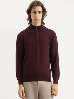 United Colors of Benetton - Regular Fit Solid Merino Wool Sweatshirt