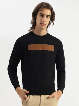 United Colors of Benetton - Regular Fit Solid Stripe Transfer Sweatshirt