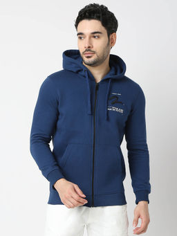 Spykar - Blue Regular Fit Casual Sweatshirt