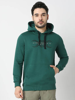Spykar - Botanical Green Regular Fit Casual Sweatshirt