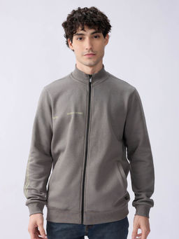 Spykar - Grey Regular Fit Casual Sweatshirt
