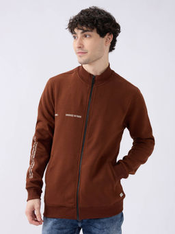 Spykar - Friar Brown Regular Fit Casual Sweatshirt