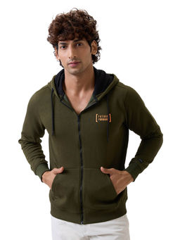 Spykar - Rifle Green Regular Fit Casual Sweatshirt
