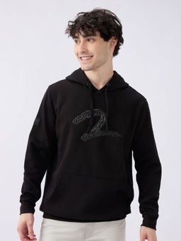 Spykar - Black Regular Fit Casual Sweatshirt