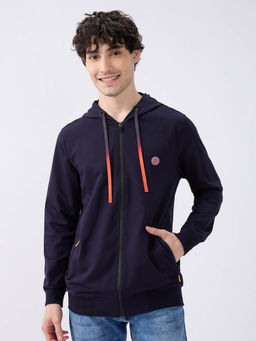 Spykar - Navy Blue Regular Fit Casual Sweatshirt