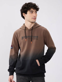 Spykar - Dusty Brown Regular Fit Casual Sweatshirt