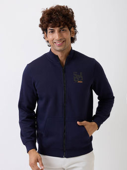 Spykar - Navy Blue Regular Fit Casual Sweatshirt