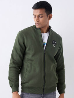 Spykar - Rifle Green Regular Fit Casual Sweatshirt