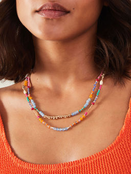 Accessorize London - Women Multi Layered Beaded Necklace