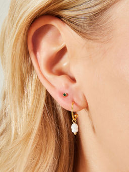 Accessorize London - Women 14k Real Gold Plated Earrings Pack of 3