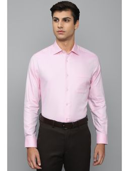 Louis Philippe - Pink Textured Formal Shirt