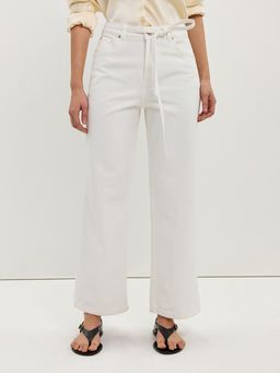 Pomelo - Bow Tie Pants - Off-White