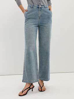 Pomelo - Wide Leg Jeans - Light Blue