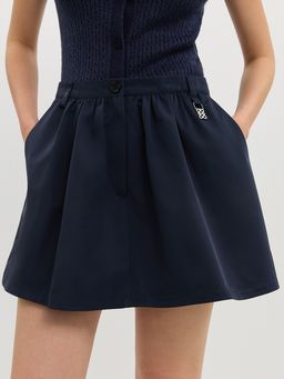 Pomelo - Pleated Skirt - Navy