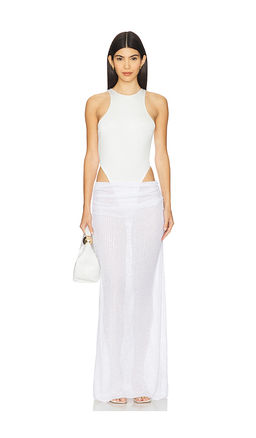 AWAVE Studio - Bodysuit And Long Skirt Set