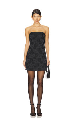 Alice + Olivia - Roxane Drop Waist Scoop Neck Mini Dress